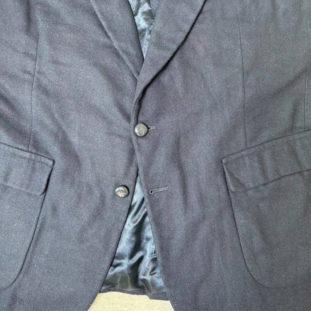 Vintage Joe Namath Men's Blazer Sport Coat 52 Blue Wool‎ Signature Collection